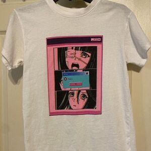 Brisco Brands Anime Fail Error Hentai Manga Girl Computer Influencer T Shirt S